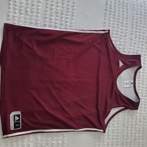 Large reversible Marron and white adidas tank